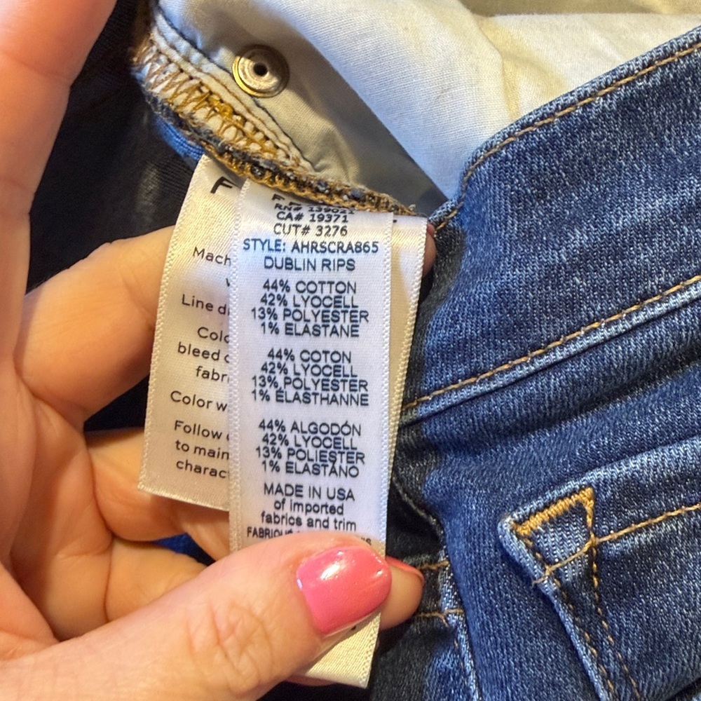 Frame Ali high rise cigarette jeans, size 27 - Picture 7 of 8